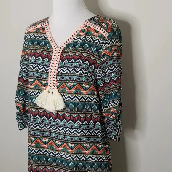 Molly Bracken Boho Aztec Print Dress XS/S - Picture 2 of 5